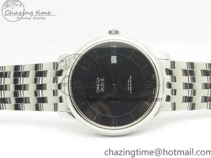 0402 De Ville SS RXW 1:1 Best Edition Black Dial on SS Bracelet A2892 (Free Leather Strap) Sporty 8017